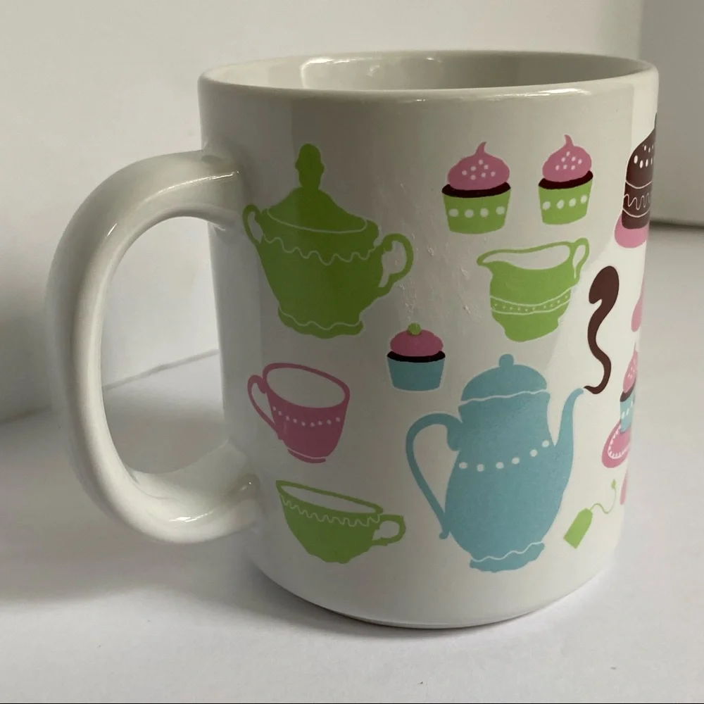 IKEA Mug Desserts Cakes Tea Party Pots Cups Cupcakes Ceramic Coffee Pastel color